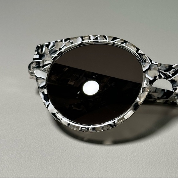 Tory Burch TY7087 1534/3 Ivory Marble Tortoise Cat Eye Sunglasses - Picture 7 of 8